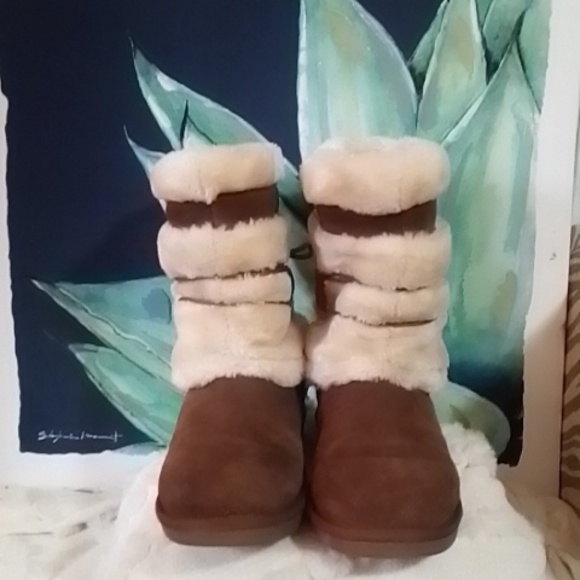 Natural Reflections Bernie Sharking Boots Women's SZ 8 - Picture 2 of 8